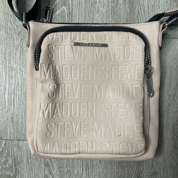 Steve Madden Handbags - Steve Madden BGlamm Crossbody Bag  Signature Logo Blush Pink